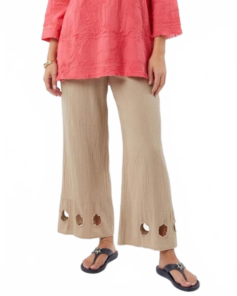 NEW DUNES nubico holes pant in taupe
